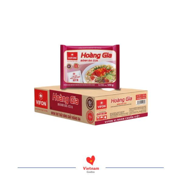 Bánh đa cua Hoàng Gia Vifon – thùng 18 gói 120g
