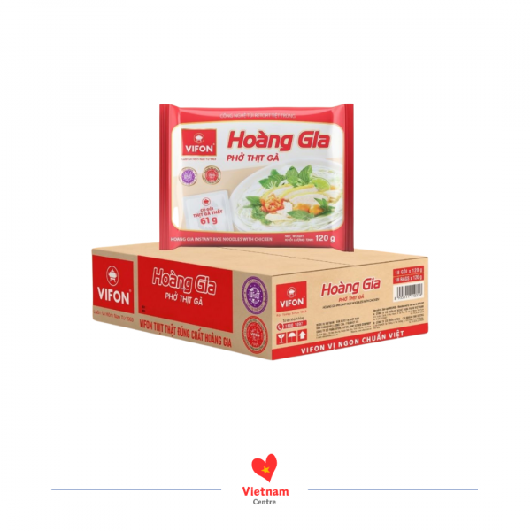Phở thịt gà Hoàng Gia Vifon – thùng 18 gói 120g
