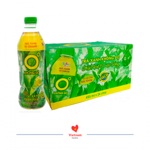 Trà xanh không độ - thùng 24 chai 455ml