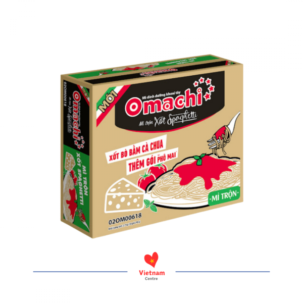 Mì trộn Omachi xốt Spaghetti - thùng 30 gói 90g
