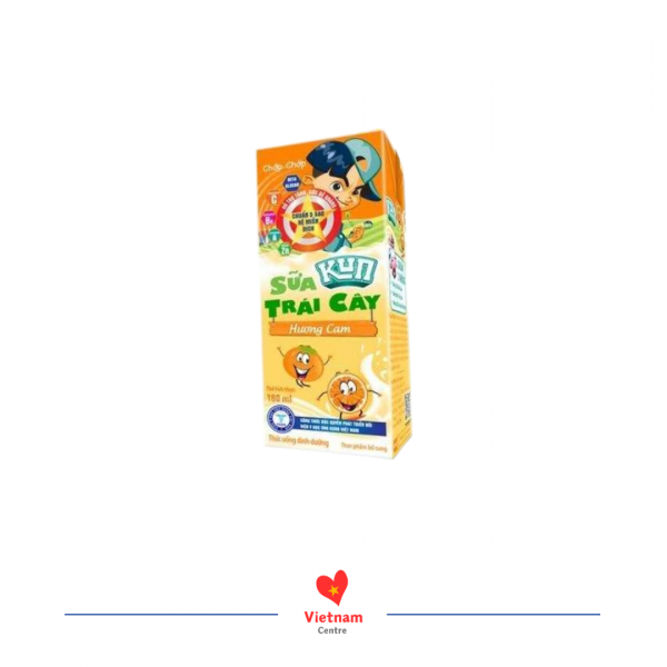 Sữa trái cây Kun hương cam - thùng 48 hộp 180ml - Image 4