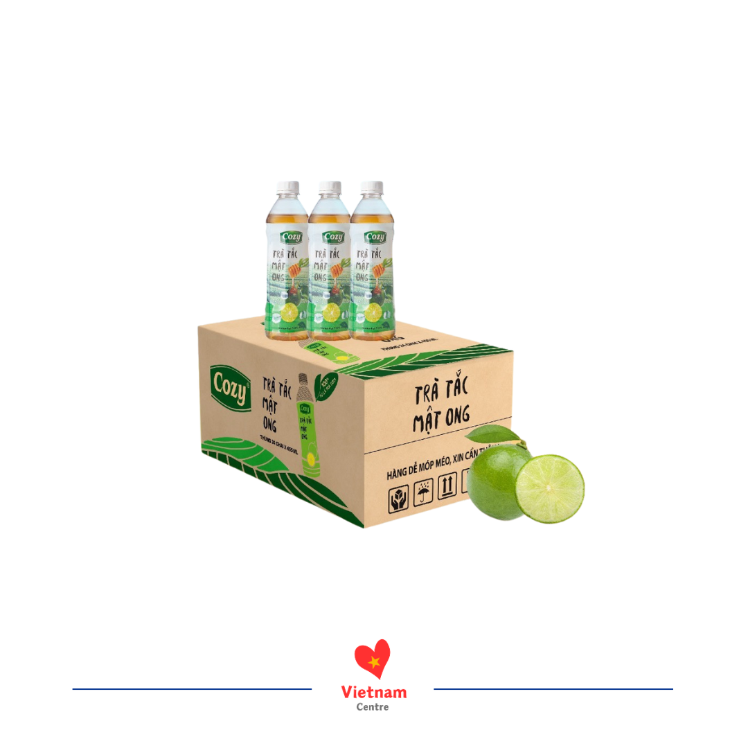 cozy_tac_mat_ong_455_1 Trà tắc mật ong Cozy - thùng 24 chai 455ml - Image 1