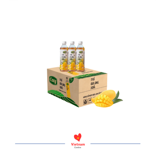 Trà oolong xoài Cozy - thùng 24 chai 455ml
