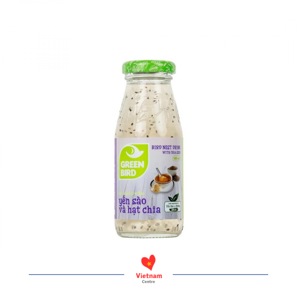 Nước uống bổ dưỡng Yến Sào và Hạt Chia - lốc 4 chai 185ml - Image 3