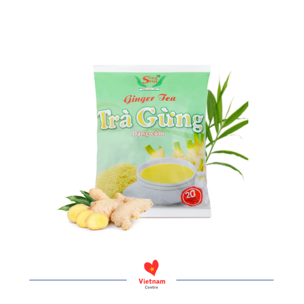 Trà gừng xanh cốm xanh - bịch 400g