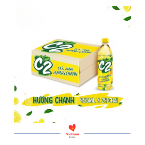 Trà xanh C2 hương chanh - thùng 24 chai 455ml