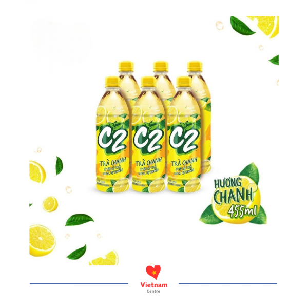 Trà xanh C2 hương chanh - thùng 24 chai 455ml - Image 3