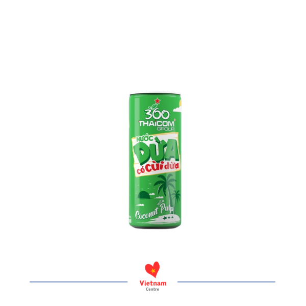 Nước dừa có cùi dừa – thùng 24 lon 320ml - Image 2