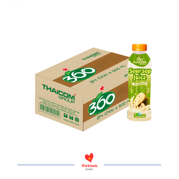 Nước ép mãng cầu 360 – thùng 24 chai 500ml