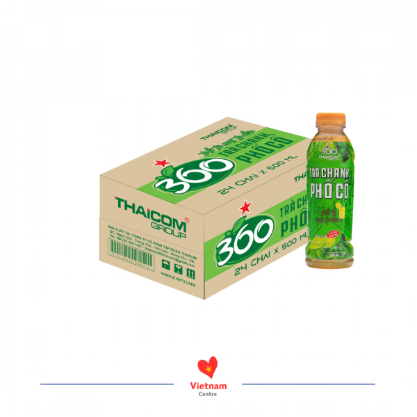 Trà chanh phố cổ 360 - thùng 24 chai 500ml