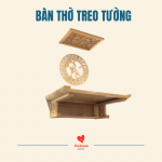 Bàn thờ treo tường màu sáng