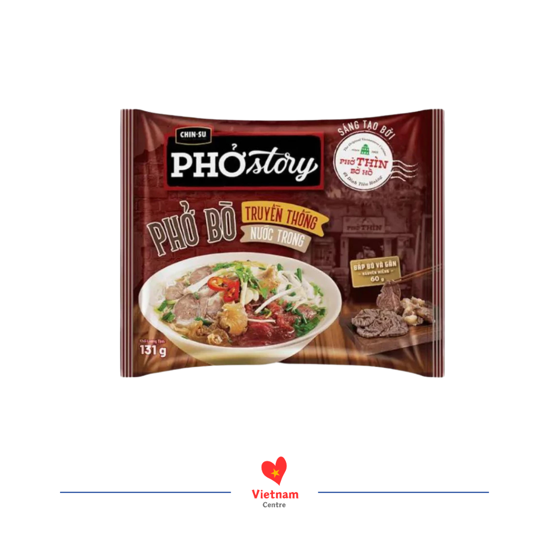 Có thịt (2) Phở Thìn Chinsu Story có gói thịt thật - thùng 15 gói 131g - Image 2