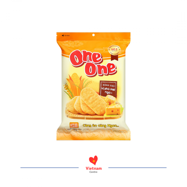 Bánh gạo ngọt vị phô mai ngô One One - gói 118g