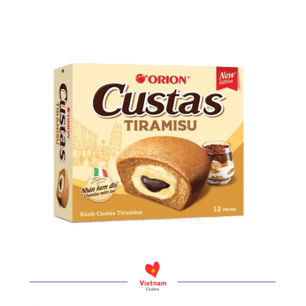 Bánh Custas Tiramisu - hộp 12 cái