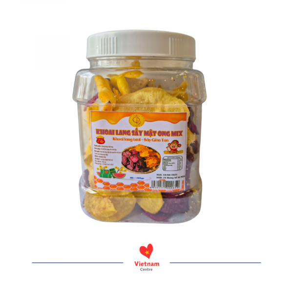 Khoai lang sấy mật ong mix - hộp 300g