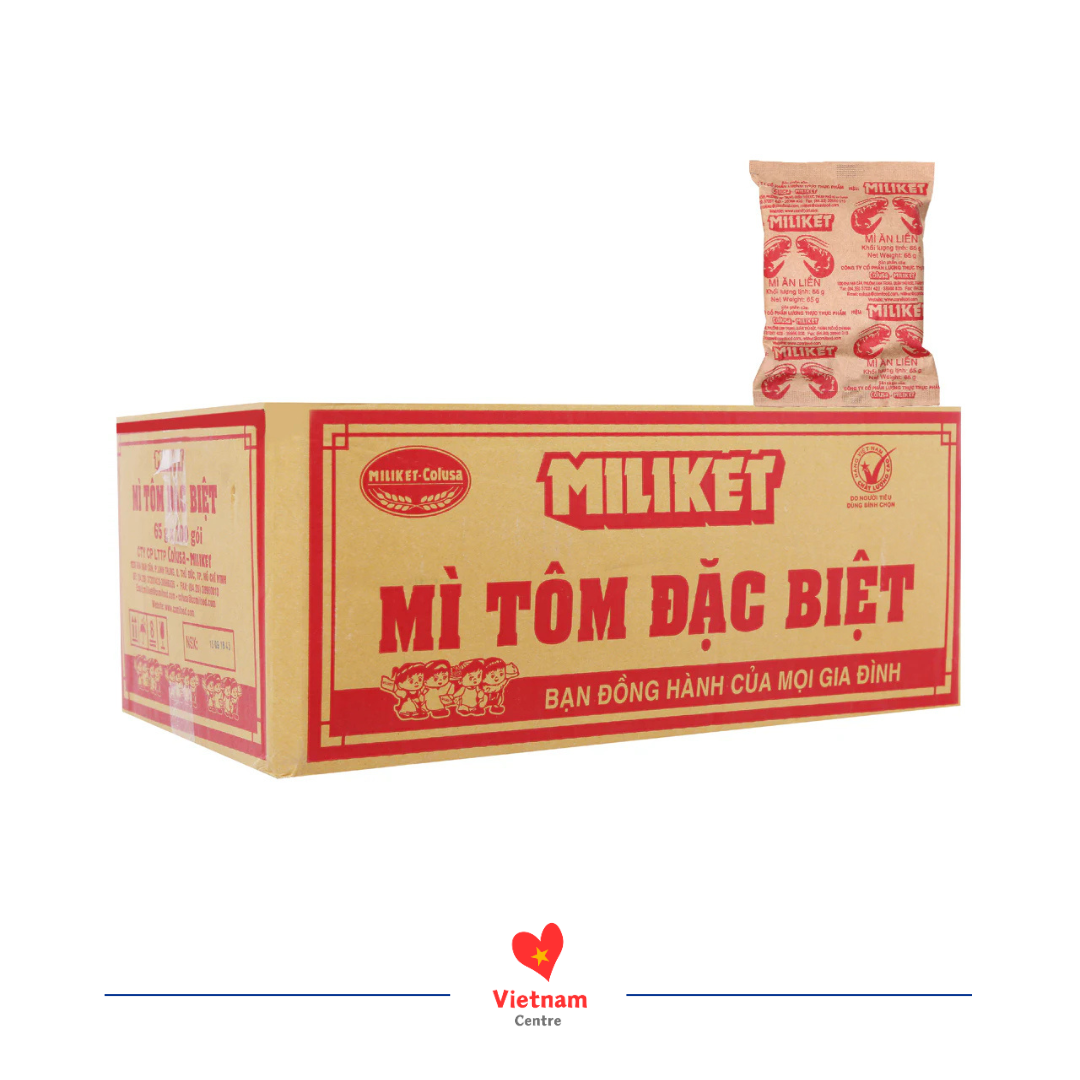 mi-miliket-4-tom Mì Miliket 4 con tôm - thùng 100 gói 80g - Image 1