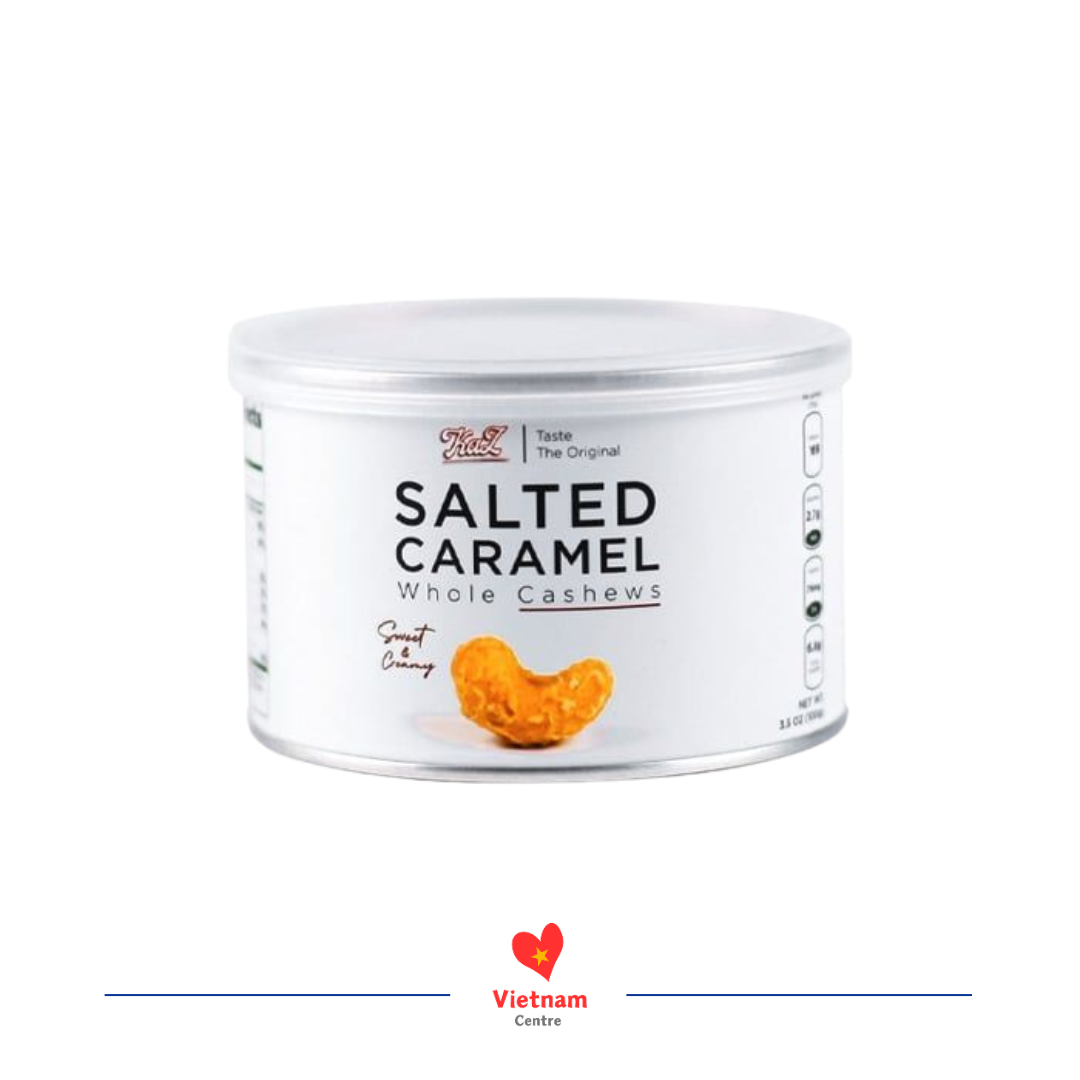 hat dieu caramel Hạt điều caramel Kazori - hộp 100g - Image 1