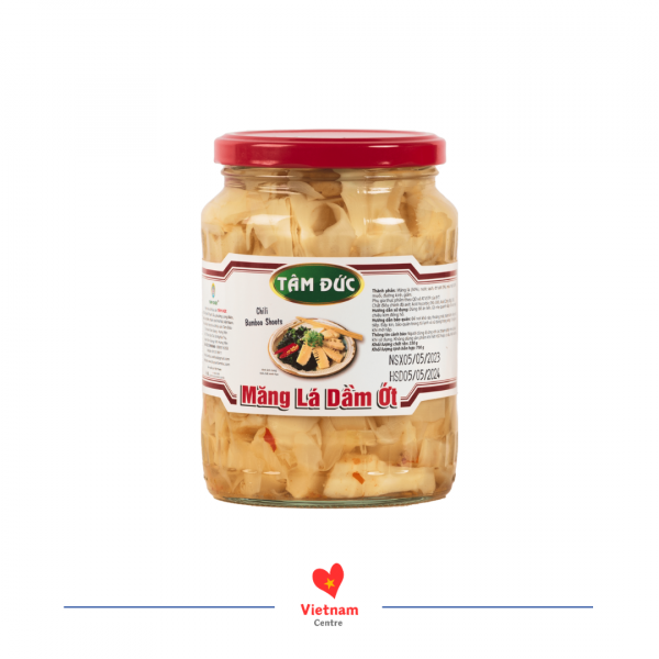 Măng lá dầm ớt Tâm Đức - lọ 700g