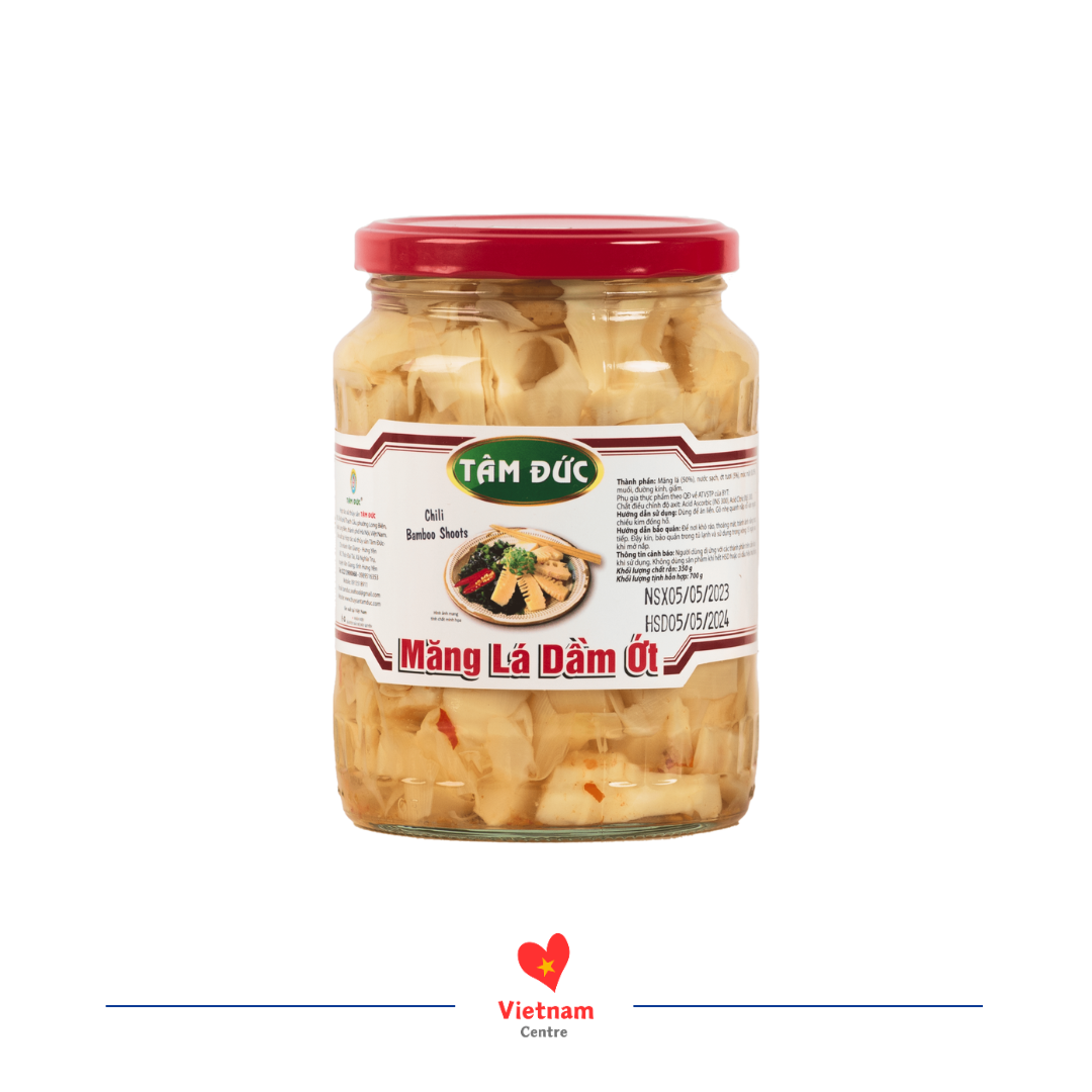Măng lá dầm ớt Măng lá dầm ớt Tâm Đức - lọ 700g - Image 1