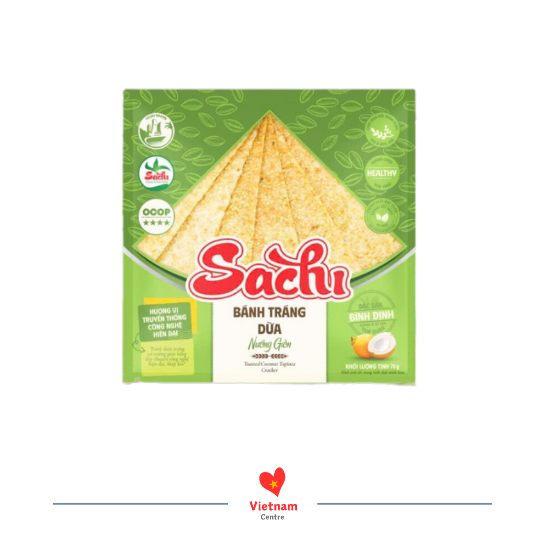 Bánh tráng dừa Bánh tráng dừa Sachi - gói 300g - Image 1